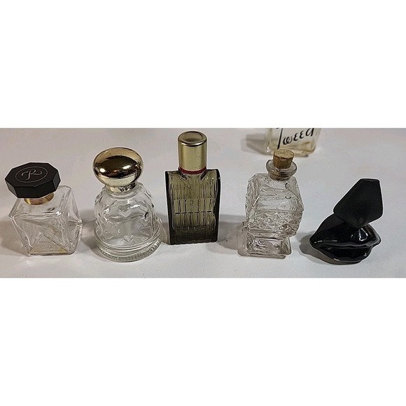 Vintage Large Lot Empty Perfume Parfum Bottles Various Designer Scents - Picture 6 of 12